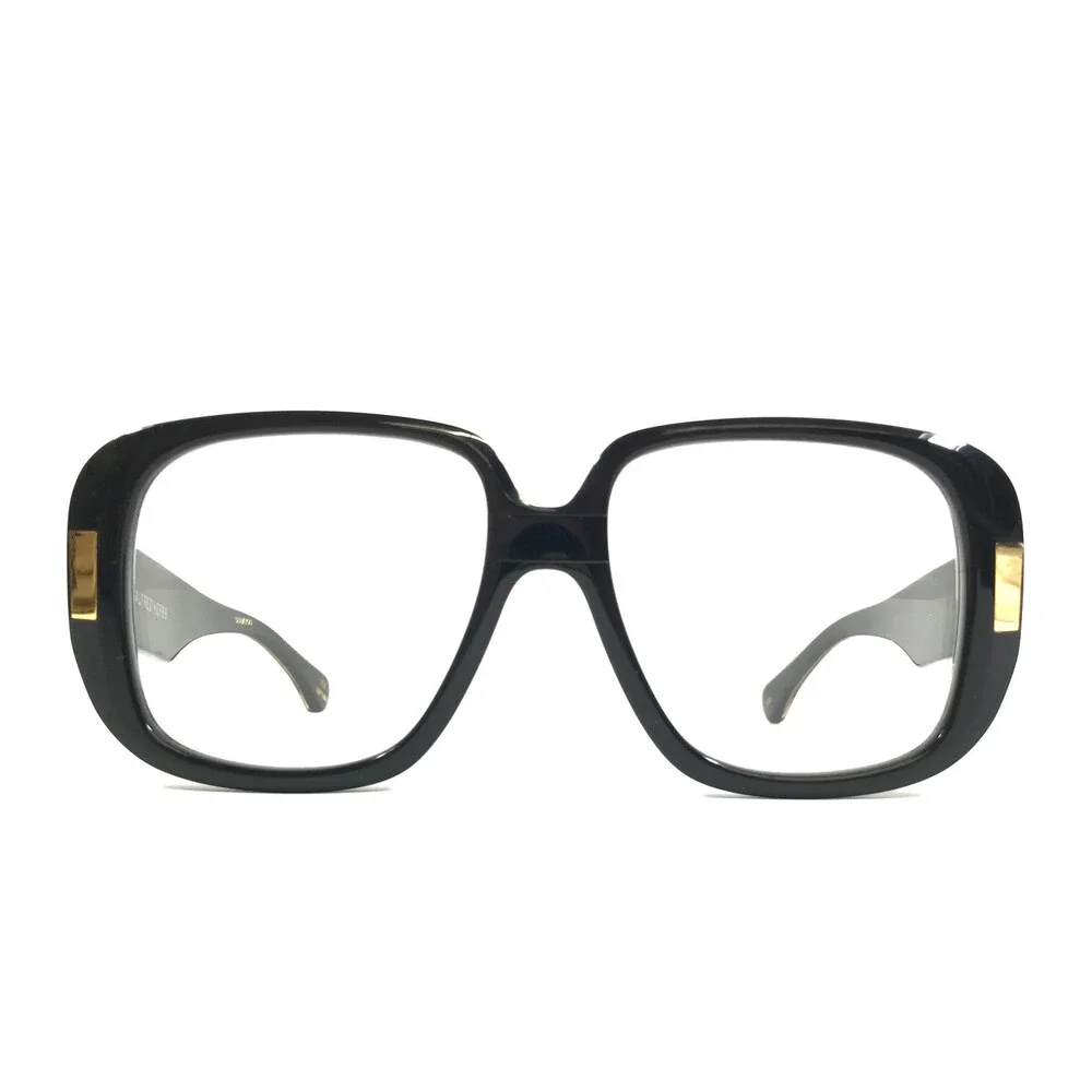 Alfred Kerbs Eyeglasses Frames CARI BK Shiny Black Gold Full Rim 55-17-141